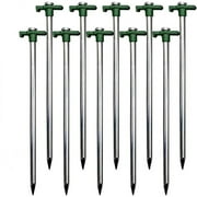 Rear Brake Tools Stakes Non- Tent 10PCS Galvanized Duty Camping Heavy Family Tent Up Patio \u0026 Garden